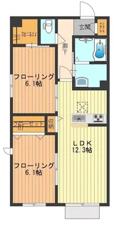 マーサ日野本町【1階】の間取り