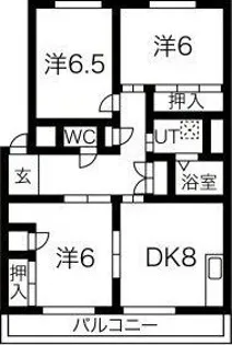 柔美和マンションはまぼう【3階】の間取り