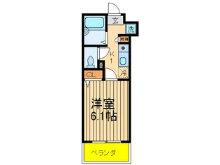 ロワール横浜関内【8階】の間取り