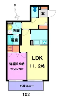 グレースII【1階】の間取り