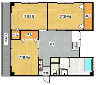コーポ藤【3階】の間取り