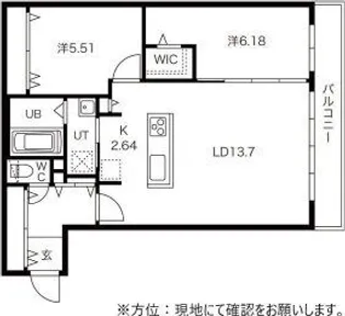 VILLETTA山の手(ヴィレッタ山の手)【3階】の間取り