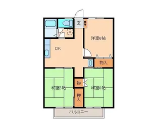 インペリアルオザワ【1階】の間取り
