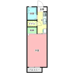 秀和ハイツ【1階】の間取り