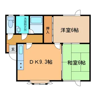 フレグランスルームB【2階】の間取り