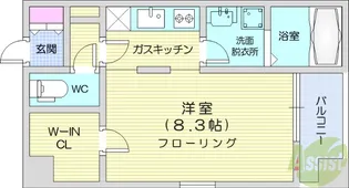 ヴィアーレ北目町【2階】の間取り