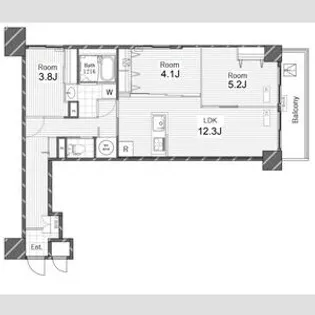 ライオンズプラザ亀戸【8階】の間取り