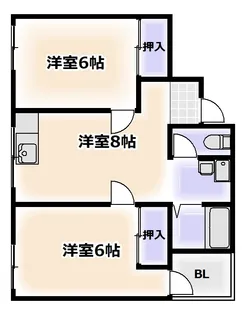 クリエーション元町第2ビル【5階】の間取り