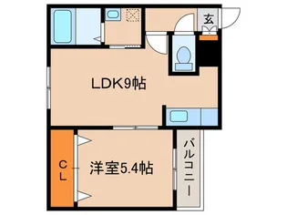 HILLSIDE TERRACE 福住【4階】の間取り