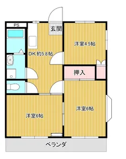 メゾンアメニティー【1階】の間取り