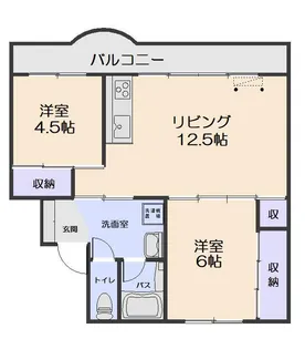 スカイクレストナガワI (Skycrest Nagawa I)【4階】の間取り