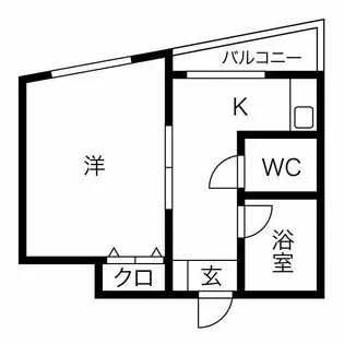 ルーミハイツ塚本【2階】の間取り