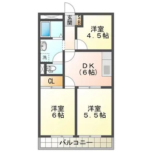 シルキータウン【1階】の間取り
