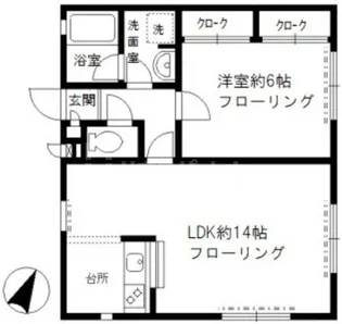 アトリオ新大塚【2階】の間取り