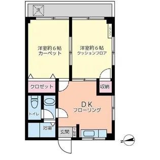 クレストパレス【3階】の間取り