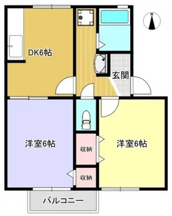 プレステージ福田【1階】の間取り