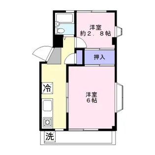 レジデンス稲荷【3階】の間取り