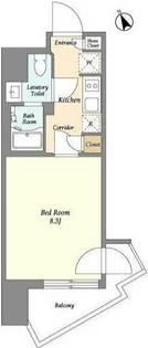 V music蒲田【10階】の間取り