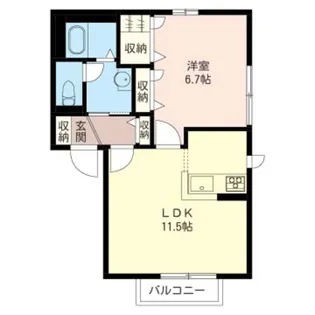 プレミール ボヌール【2階】の間取り