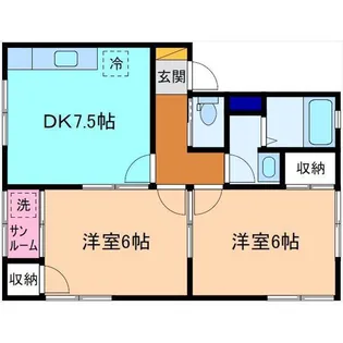 ドゥメゾンA【2階】の間取り