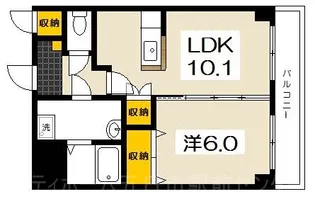 サンフォレスタ七尾【6階】の間取り