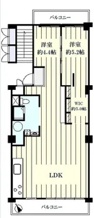 マープル津田沼スカイハイツ A棟【6階】の間取り