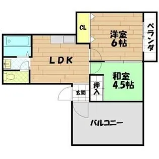 ハイツ巽西【3階】の間取り