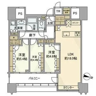 パークコート文京小石川ザタワー【25階】の間取り