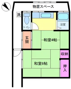 安井荘【1階】の間取り