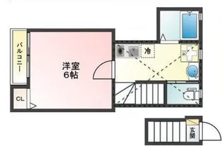 Glanz王子WEST【2階】の間取り