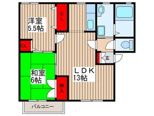 ノイエ B【1階】の間取り