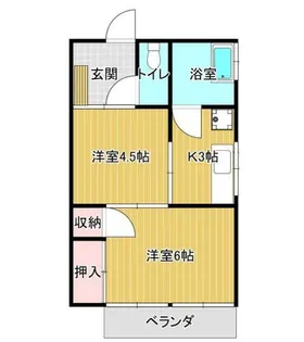 リバティ清水【1階】の間取り