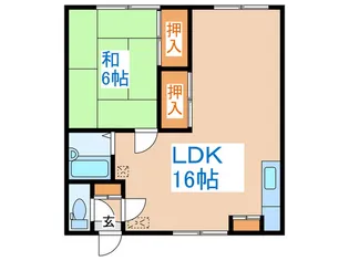 ハイツ菅原【2階】の間取り