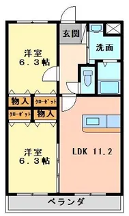 マリベールスタービレ【2階】の間取り