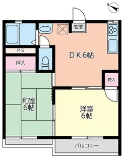 コーポ・あーさ寺尾【2階】の間取り
