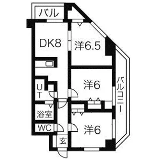 グランドパレス啓明【3階】の間取り