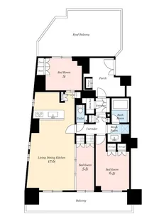 パークハウス文京千石【6階】の間取り