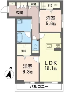 バエル【2階】の間取り