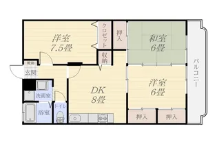 オーロラハイツIII【2階】の間取り