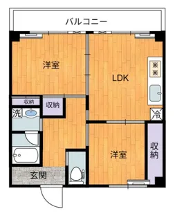 ウィステリア天神【6階】の間取り