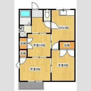 タウニィ西伝寺【1階】の間取り