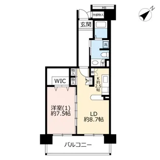 URコンフォール菅仙谷【6階】の間取り