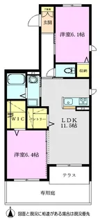 シャーメゾンエムズ【1階】の間取り