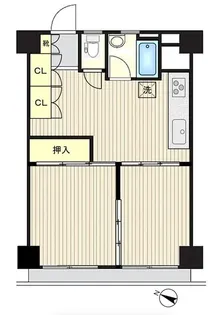 メゾンイセザキ【5階】の間取り