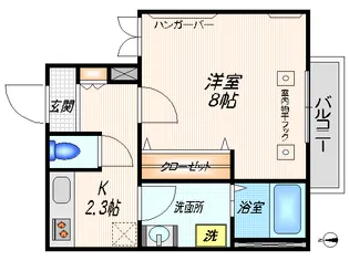 ウィステリア コート【3階】の間取り