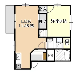 マドリードタウンG【2階】の間取り