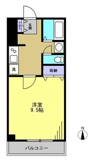 メルベイユII【1階】の間取り