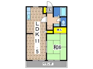 ラヴィ東戸塚伍番館【2階】の間取り