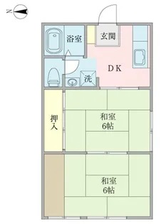 ハイツ若葉【1階】の間取り