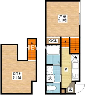 KIRA清水町【1階】の間取り